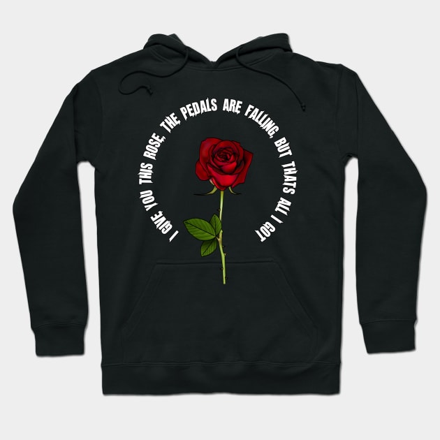 roses red, black Hoodie by SpaceCityRecords